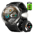 thumbnail image 1 of Smartwatch Reloj Inteligente Iowodo W50pro 960mAh Batería De Larga Luz Led Brújula Tactico Deportivos Llamadas Xtellar negro, 1 of 3