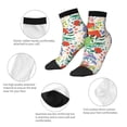 thumbnail image 5 of Pofeuu Mushroom and Frogs Print 30cm Socks, Adult Running Hiking Socks for Youth and Adult, 5 of 7