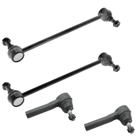 TRQ Front Sway Bar Links Outer Tie Rods Ends Kit Set of 4 for Dodge Chrysler Van PSA59934