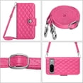 thumbnail image 6 of Elegant Case for Google Pixel 8A Wallet Case RFID Blocking Card Slots Holder with Shoulder&Crossbody Strap, Magnetic Folio Kickstand Handbag Flip Phone Cover for Google Pixel 8A, Rose, 6 of 8