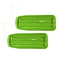 thumbnail image 1 of Lucky Bums Snow Kids 48" Plastic Toboggan Sled w/ Pull Rope, Green (2 Pack), 1 of 7