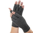 thumbnail image 3 of 1 Pair Compression Arthritis Gloves Half Finger Bike Bicycle Gloves for Women Men, 3 of 8