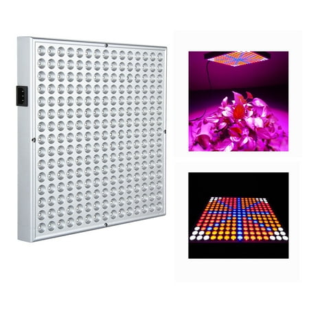 Blue Led Full Tower UBesGoo 225-LED Grow Plant Panel Light, 45W Full Spectrum for Hydroponic Green House Plant ,Red & Blue & Orange & White Quad-Band Hanging Light ()