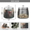 thumbnail image 2 of Yayeee Ashtray with Lid for Cigarette Smokeless Stainless Steel Home Ash Holder, Psychedelic Forest, 2 of 7