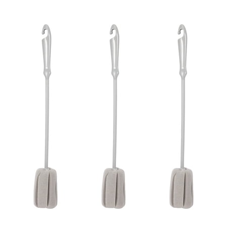 3Pc Sponge Brush Milk Cup Glass Washing Cleaning Kitchen Cleaner Tools Cup Cleaning Brush Plastic Long Handle 3Pc Sponge Brush Milk Cup Glass Washing Cleaning Kitchen Cleaner Tools Cup Cleaning Brush Plastic Long Handle