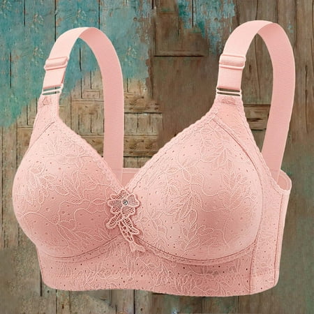 YEJIMAN Mothers Day  Women s No Ring French Women s Front Close Bra T Back Plus Size Unlined Bra for Large Bust Lactation Underwear  Multi-color Womens Underwear Seamless