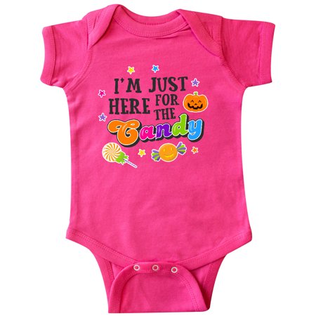 

Inktastic Im Just Here For The Candy Gift Baby Boy or Baby Girl Bodysuit