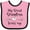 Pink and Black, variant on Inktastic My Great Grandma Loves Me Heart Great Grandchild Boys or Girls Baby Bib