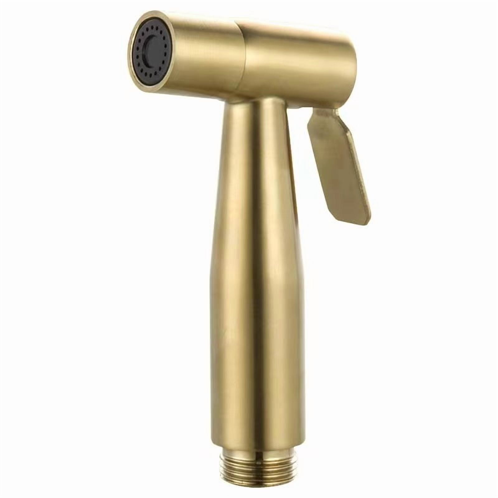 Gold Handheld Bidet Sprayer for Toilet, Jet Sprayer for Toilet Muslim Shower, Adjustable Cloth Diaper Sprayer Bidets Attachment for Toilet, Toilet Sprayer for Feminine Wash