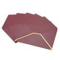 thumbnail image 1 of Unique Bargains Enveloppes à Rabat en V, Invitation, Lot de 10, Rouge Vin, 1 of 5
