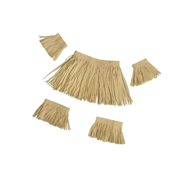 Pink Grass Skirt 55cm Hawaiian Costume Accessory main image 0