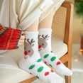 thumbnail image 3 of 3Pairs Women Christmas Fuzzy Fluffy Socks - Cozy Warm Slipper Bed Socks For Xmas Gift, 3 of 6