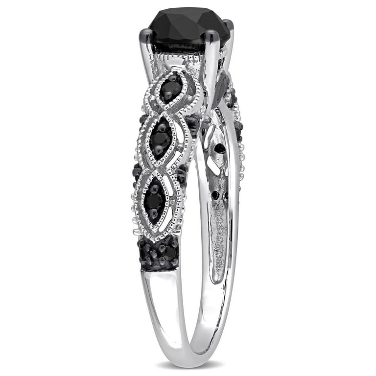 4 ct 2024 black diamond ring