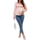 thumbnail image 2 of INSPIRAR CHIC Mujeres Blusas de Maternidad con Cuello Cuadrado de Manga Larga Básicas para el Embarazo S Rosa, 2 of 5
