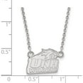 thumbnail image 2 of Sterling Silver S. Rh-Plated Logoart U Of New Hampshire Small Pendant With Necklace (18 X 14) Made In United States ss005unh-18, 2 of 5