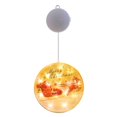 thumbnail image 1 of ZOELNIC - Farol navideño LED colgante con tira de luces de hadas, ideal para fiestas navideñas, decoración de ventanas del hogar, regalos de Navidad, trineo de alces, 1 of 3