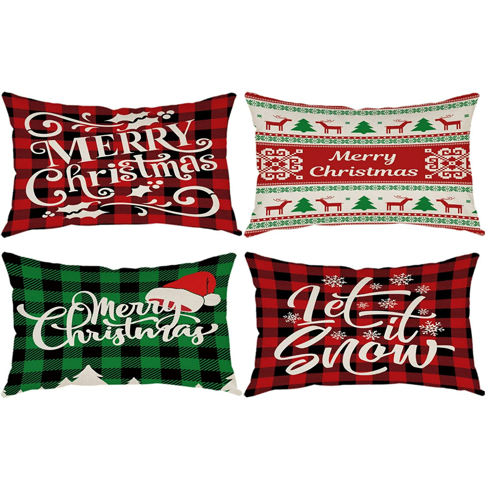 Red and green throw pillows hotsell