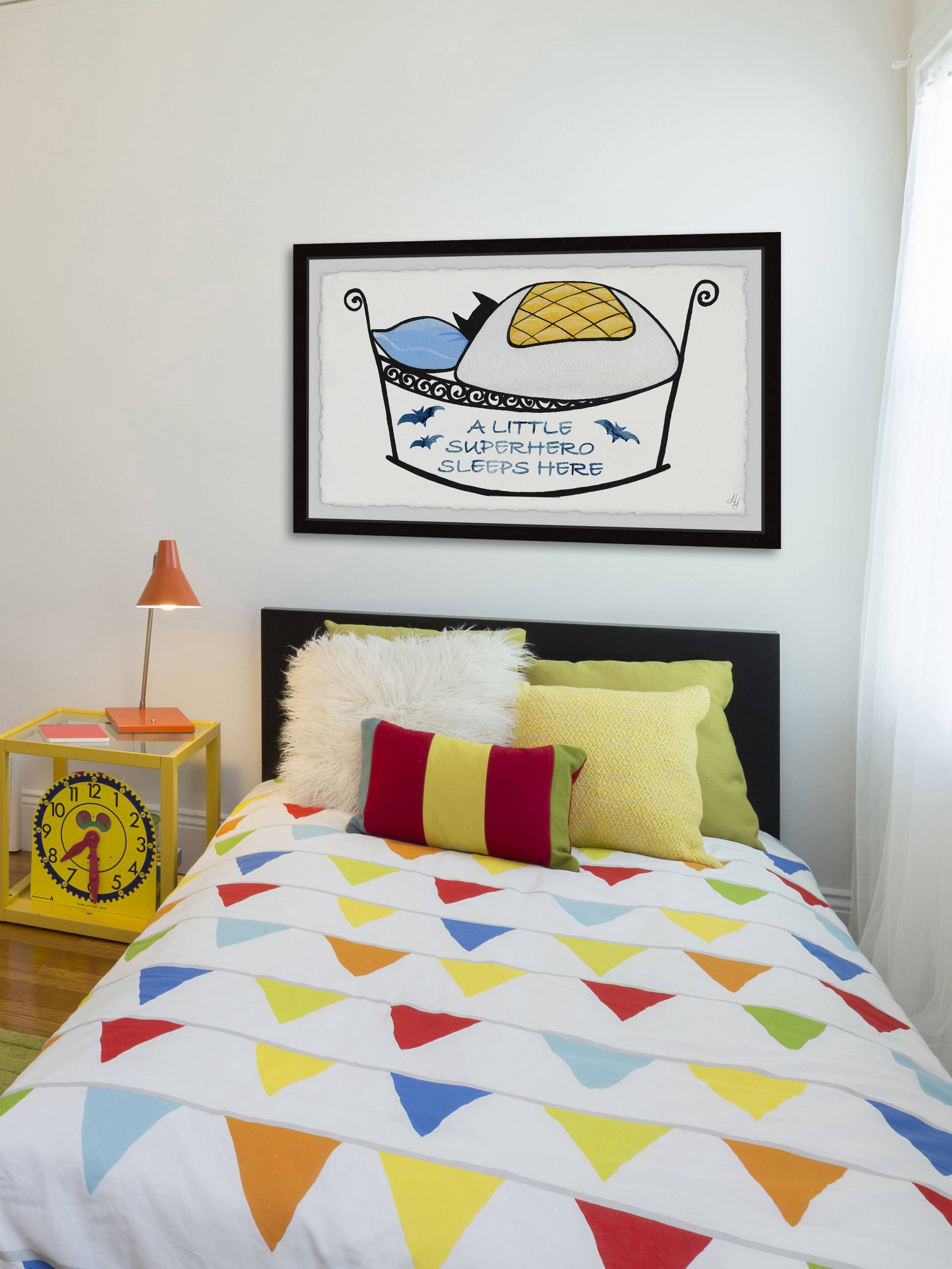 Marmont Hill Superhero Bed Framed Wall Art