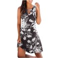 thumbnail image 2 of Fankiway Robe Débardeur d'Été Décontractée pour Femmes Imprimé Floral Robe de Plage Sans Manches Robes Sans Manches pour Femmes Grande Taille, 2 of 5