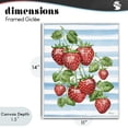 thumbnail image 4 of Stupell Industries Shabby Chic Juicy Strawberry Vine White Framed Giclee Art, 11 x 14, by Paul Brent, 4 of 8