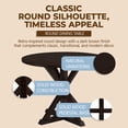 thumbnail image 3 of ROME + OAK Spier 40" Modern Farmhouse Pedestal Round Dining Table, Dark Brown, 3 of 9