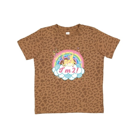 

Inktastic 2nd Birthday Unicorn Rainbow Girls Gift Toddler Toddler Girl T-Shirt