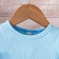 thumbnail image 4 of SGMVNU Toddler Girls Dresses Ruffle Flutter Sleeve A-line Dress Girls Dress 5t Bowknot Party Princess Summer Sundresses(Size 4-5 Years,1-Sky Blue), 4 of 6
