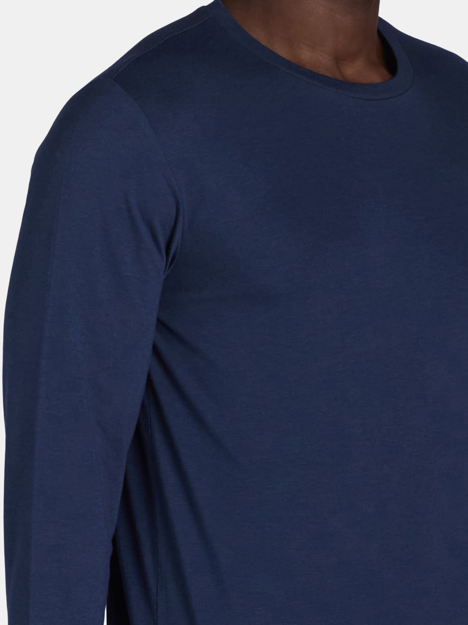 Athletic Works Men's and Big & Tall Men's Tri-Blend Tee with Long Sleeves, Sizes XS-4XLT