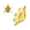 thumbnail image 4 of Unique Bargains 30x30x30mm Metal Box Corner Protectors Iron Gold Tone 8 Pack, 4 of 5