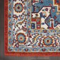 thumbnail image 3 of Nourison Passion Center Medallion Indoor Rug Red Multi Colored 5'3" x 7'3", 3 of 9