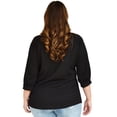 thumbnail image 3 of Blusa casual Roman Fashion/Tallas Extras, 1814 (Negro) negro 42 Roman Fashion BL-GR-1814-NEGRO, 3 of 6