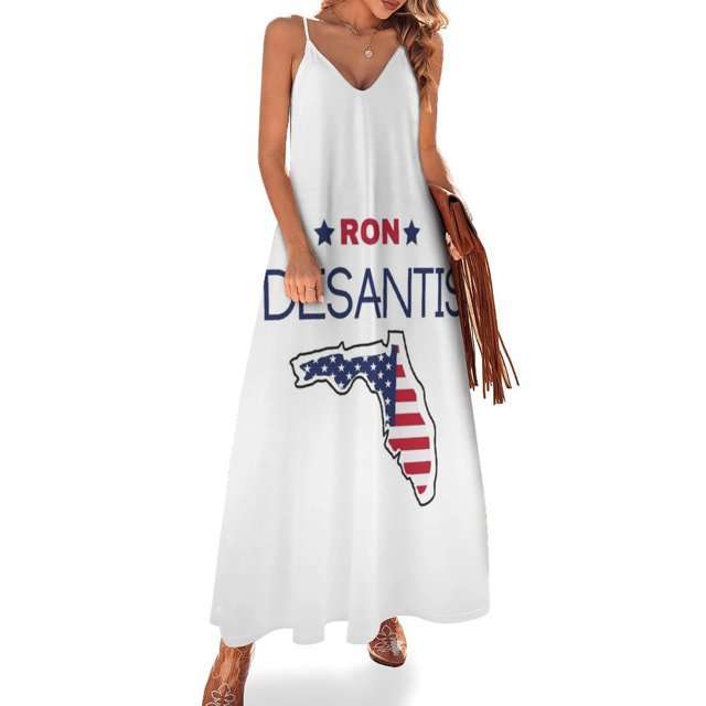 Ron Desantis Desantis escape a florida desantis florida Vestido sin mangas vestido de fiesta 2024