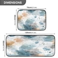 thumbnail image 3 of 2-Piece Kitchen Rugs Set Non-Slip Mats Carpet Floor for Kitchen, Bathroom (19.7"x27.6" & 19.7"x47.2") Watercolor Ink Splashes Pattern, 3 of 7