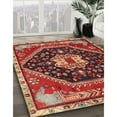 thumbnail image 2 of Ahgly Company Indoor Square Traditional Sunrise Orange Persian Area Rugs, 6' Square, 2 of 6