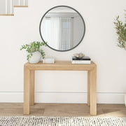 Plank+Beam 46 Modern Solid Wood Console Table, Narrow Entryway Table, Behind The Couch, Blonde