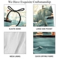 thumbnail image 4 of luoweisi Men's Beach Shorts Quick Dry Swim Trunks with Mesh Lining Sea Lion M, 4 of 5