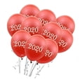 thumbnail image 4 of 10pcs 2020 Feliz año De Decoraciones De Látex Accesorios De fotografía - oro and , 12cm rojo Colco Globos de año nuevo, 4 of 6