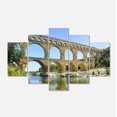 thumbnail image 2 of Roman Aqueduct Bridge in France - Bridge Canvas Wall Art, 2 of 3