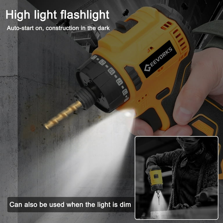 Geevorks 16.8V Electric Screwdriver Tool Kit, 55Nm Torque Geevorks 16.8V Electric Screwdriver Tool Kit, 55Nm Torque