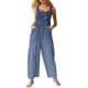 thumbnail image 1 of Monos casuales para mujer SCZ sin mangas ajustables verano lindos azul oscuro S, 1 of 6