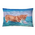 thumbnail image 1 of Carolines Treasures 7407PW1216 Corgi Coussin Décoratif en Tissu Find Shell, 1 of 3