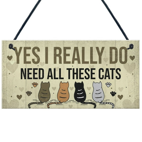 VerPetridure YES I REALLY DO Gift Novelty Birthday Hanging Plaque Gift Wooden Pendant