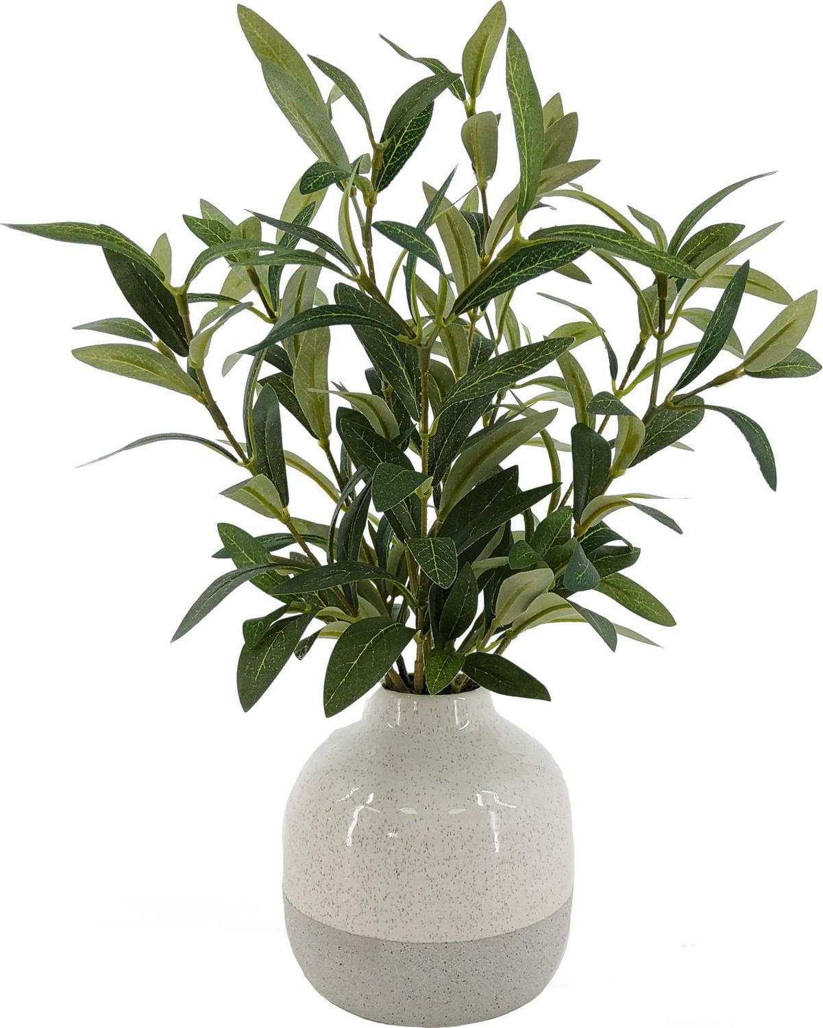 Better Homes & Gardens  35.5cm plante d’olives artificielles d’intérieur en Vase en céramique 2-Tone Better Homes & Gardens plante d’Olivier artificielle