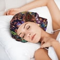 thumbnail image 6 of Kdxio Vintage Floral Pattern Satin Bonnet Silk Bonnet Hair Bonnet for Sleeping Hair Bonnets for Women Curly Natural Hair, 6 of 6