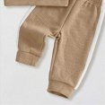 thumbnail image 5 of TOWED22 Toddler Baby Boy Sweatshirt Outfit Dinosaur Print Long Sleeve Shirt Jogger Pants Fall Outfits Winter Clothes Set Size:2-3 Y,Color:Khaki, 5 of 7