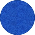 thumbnail image 1 of Ahgly Company Machine Washable Indoor Round Transitional Neon Blue Area Rugs, 5' Round, 1 of 7