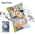 thumbnail image 5 of Sigee Bluey (21) for Pillow Cases Concealed Zipper Opening Soft Fabric - Shrinkage and Fade Resistant Pillow Covers (Pillow core not included),14"x20", 5 of 7