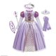 thumbnail image 1 of Vestido de princesa Rapunzel para niñas de Disney, cumpleaños, carnaval, fiesta de Halloween, ropa elegante para niñas, disfraz de Cosplay enredado, Set5-6T 130 Gao Jinjia LED, 1 of 2