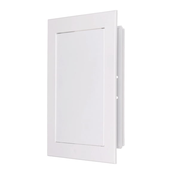Uxcell Drywall Access Panel 9x7 Inch, Aluminum Frame Wall Hole Cover Plumbing Access Doors with Click Open/Close Mechanism for Wall Ceiling, White
