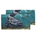 thumbnail image 1 of 2 uds patrón de peces bufanda elástica con protección solar diadema para exteriores protección facial Headwrap #1, 1 of 8